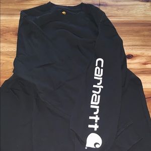 Black long sleeve Carhartt work shirt